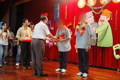THE 25TH COUNTRY.GRADUATION CEREMONY IN THE HIGH SCHOOL OF THE TAINAN PRISON