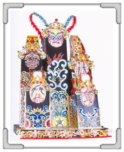八家將官帽臉譜 陳○○、曾○祥、梁○○